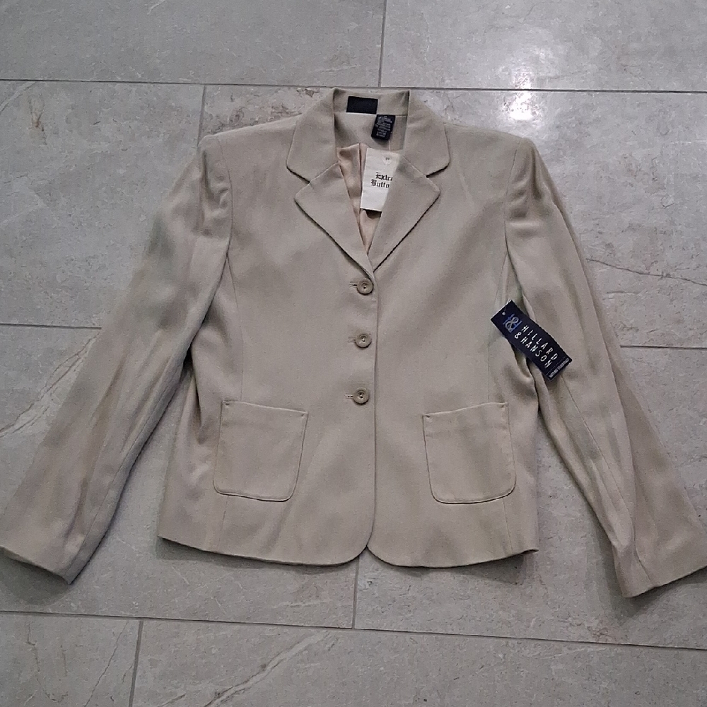 Hillard & Hanson Light Tan Women's Blazer